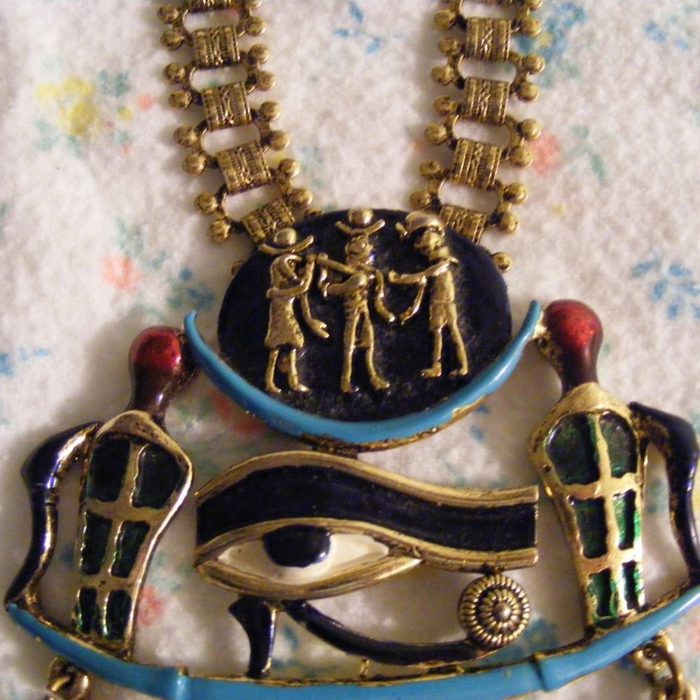 Dio Rios Diorios | Jewelry | Rare Vintage Diorios Ancient Egyptian Collar ...